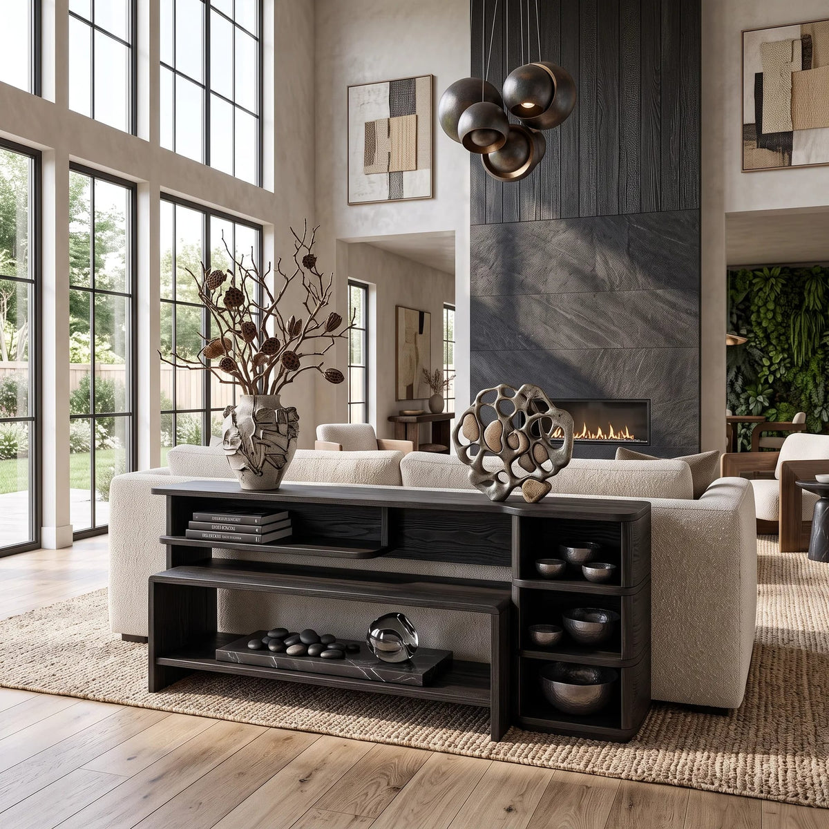 Minimalist Storage Console, solid wood, built to order