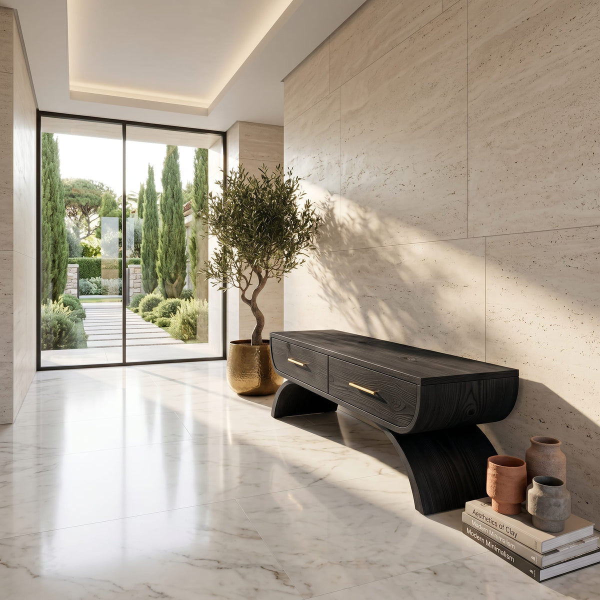 Contemporary Storage Bench