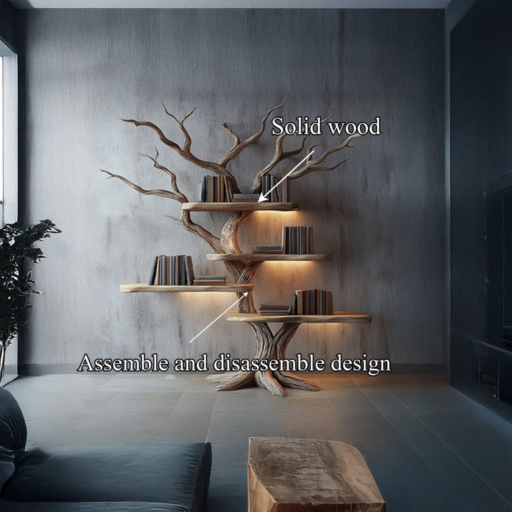 Solid Floating Study Bookshelf