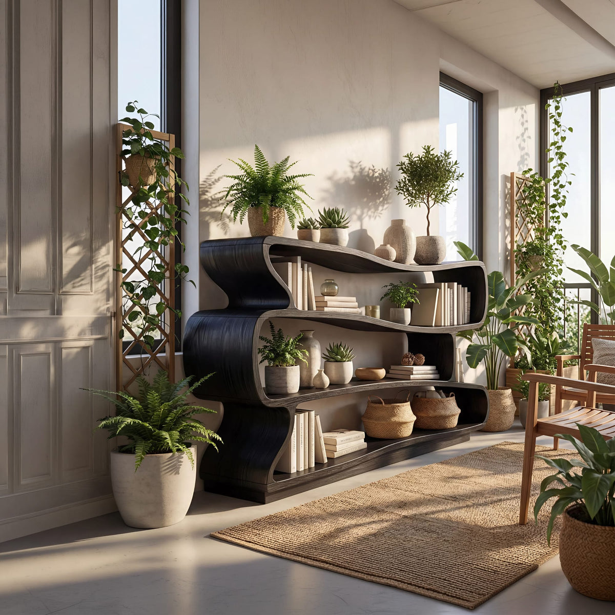 Minimal Multi-tier Bookshelf