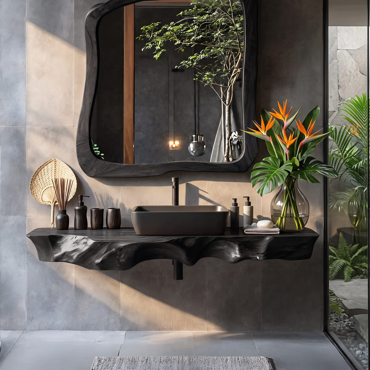 Solid Washbasin Vanity