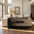 Minimalist Console Table with 3 Tiers, solid wood, built to order, view 4