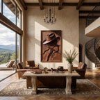 Contemporary Ranch Inspired Wall Art, solid wood, built to order