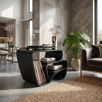 Curved Modern Record Stand