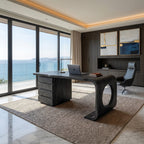 Contemporary Executive Desk Garden Office, solid wood, built to order