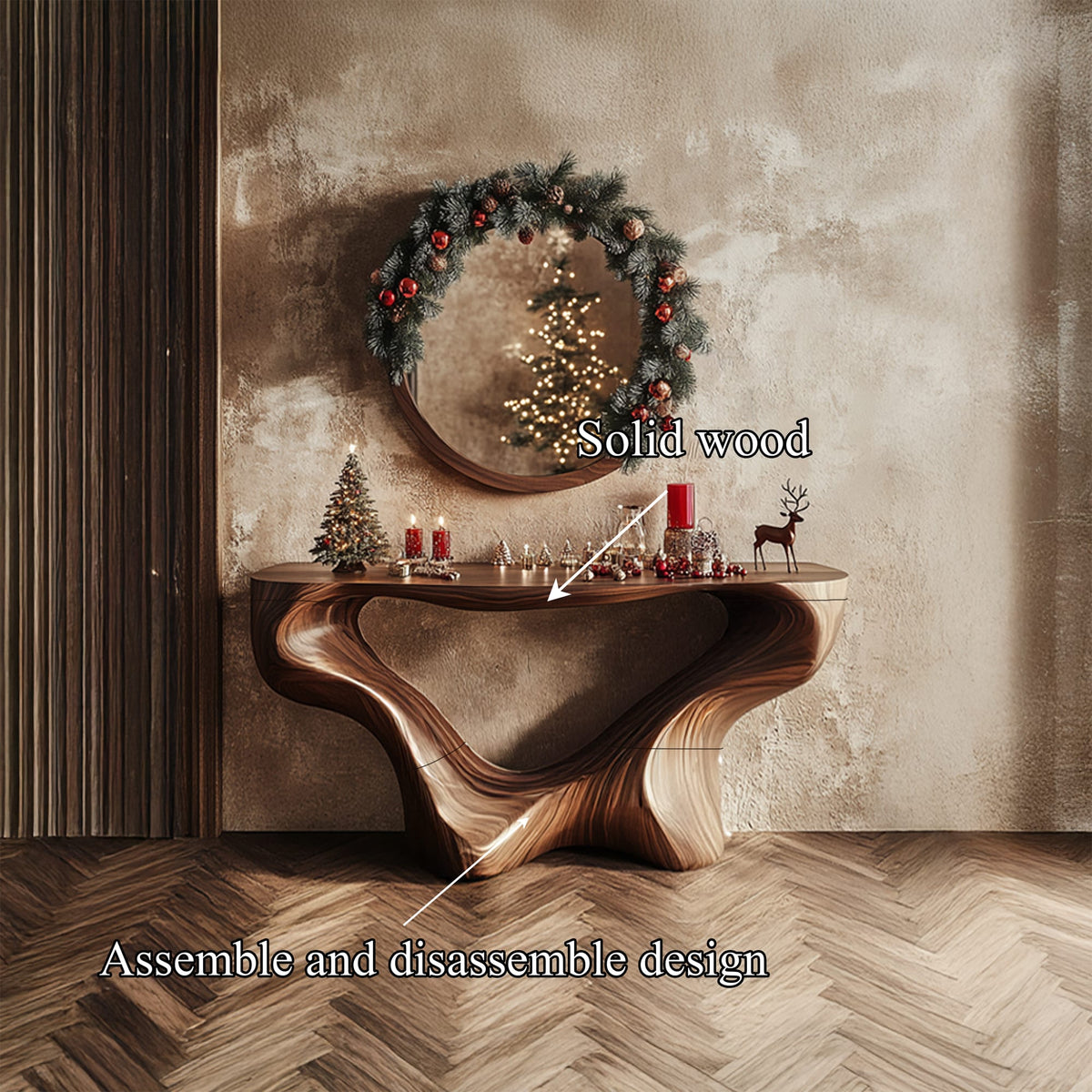 Accent Mid Century Console Table