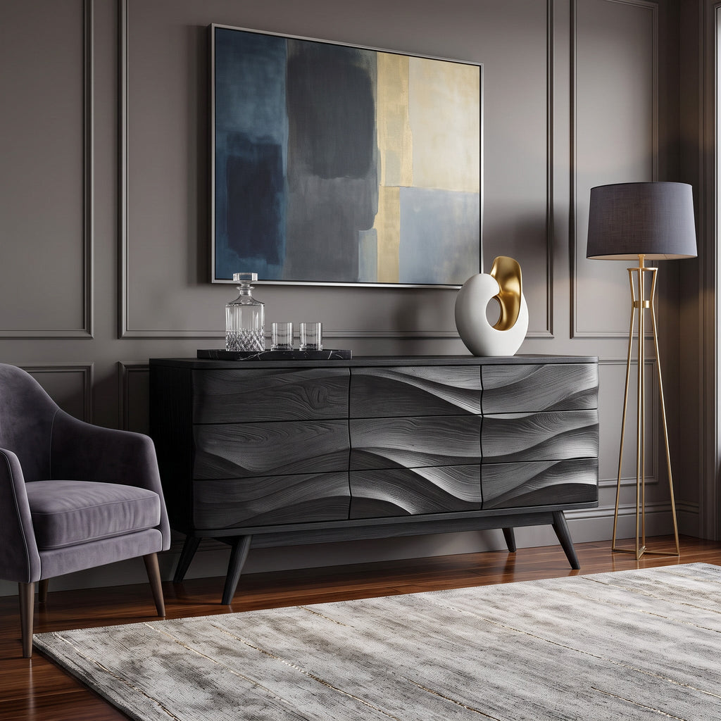 Curved Modern Sideboard