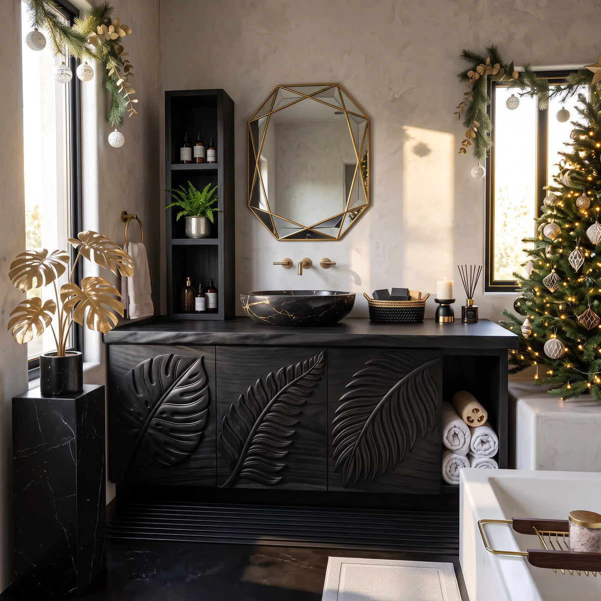Handcrafted Bathroom Vanity Mountain Retreat, solid wood, built to order