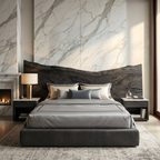 Minimalist Live Edge Headboard, solid wood, built to order, view 4
