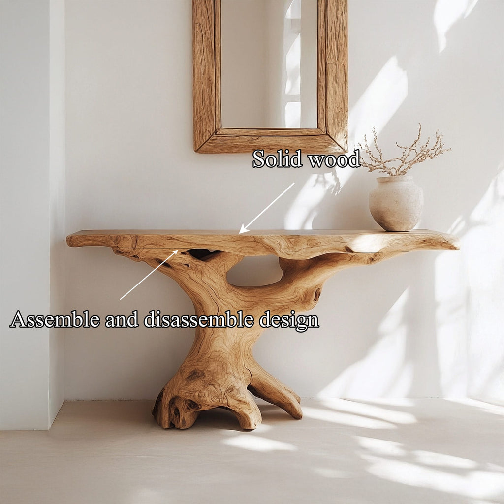 Mid Century Behind Console Table