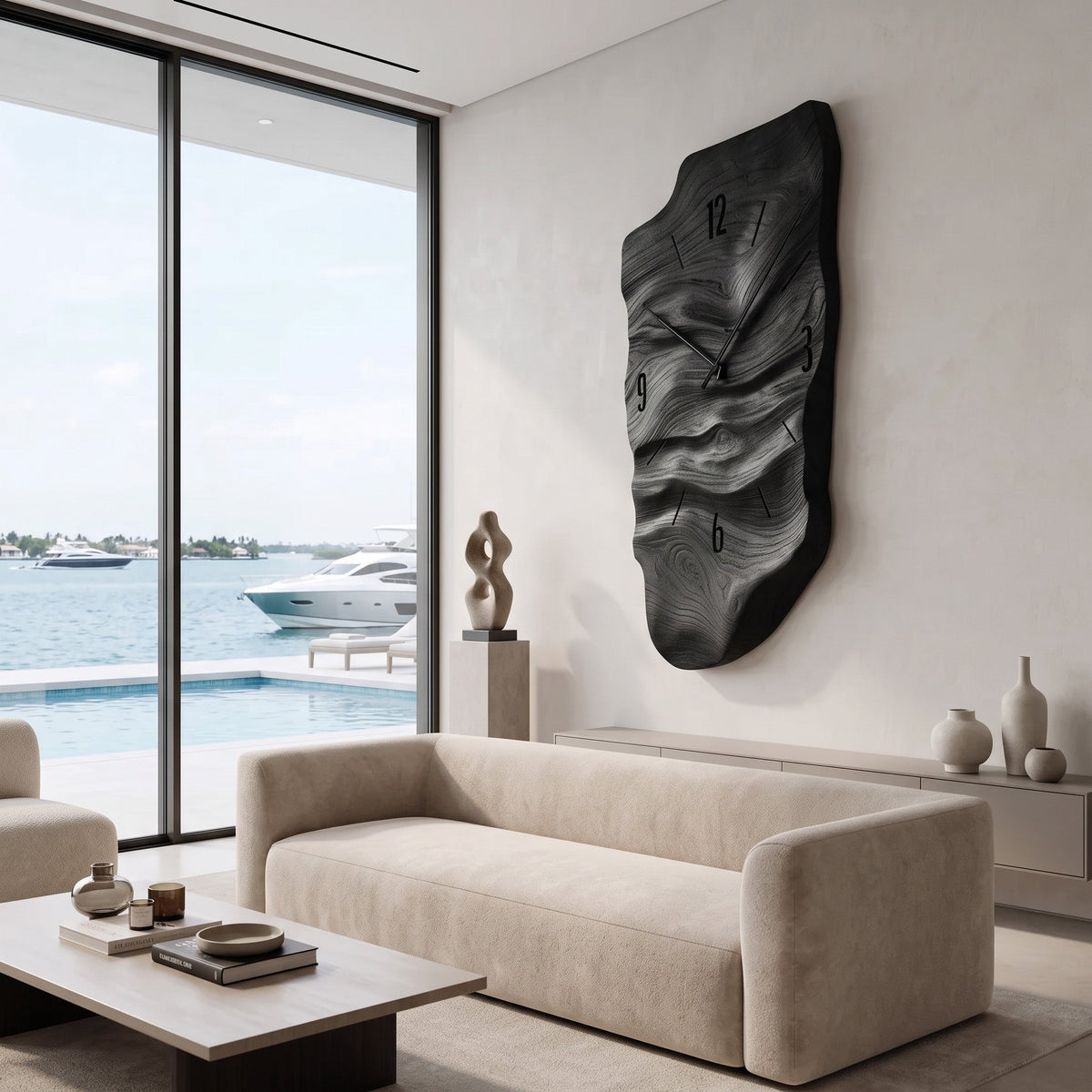 Modern Clock Abstract Wall Art