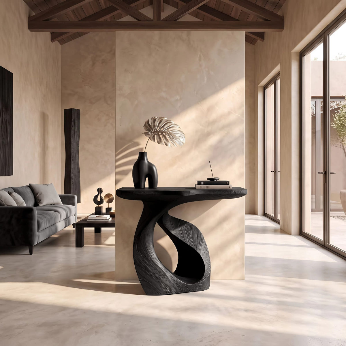 Organic Hallway Console Table