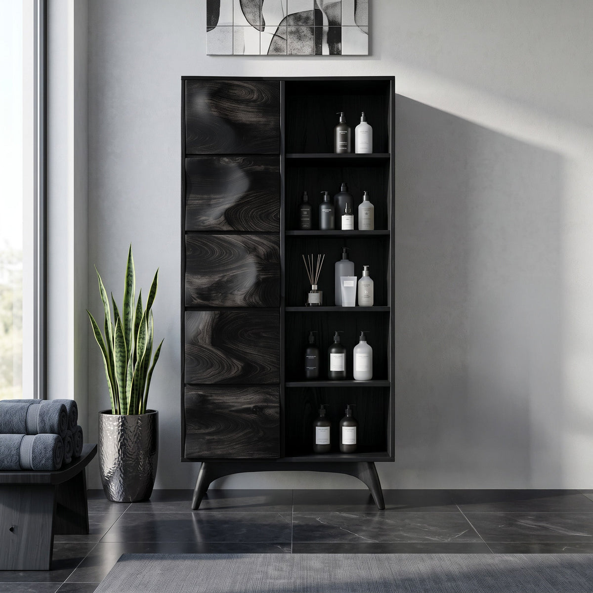 Sculpted Bathroom Bath Shelf