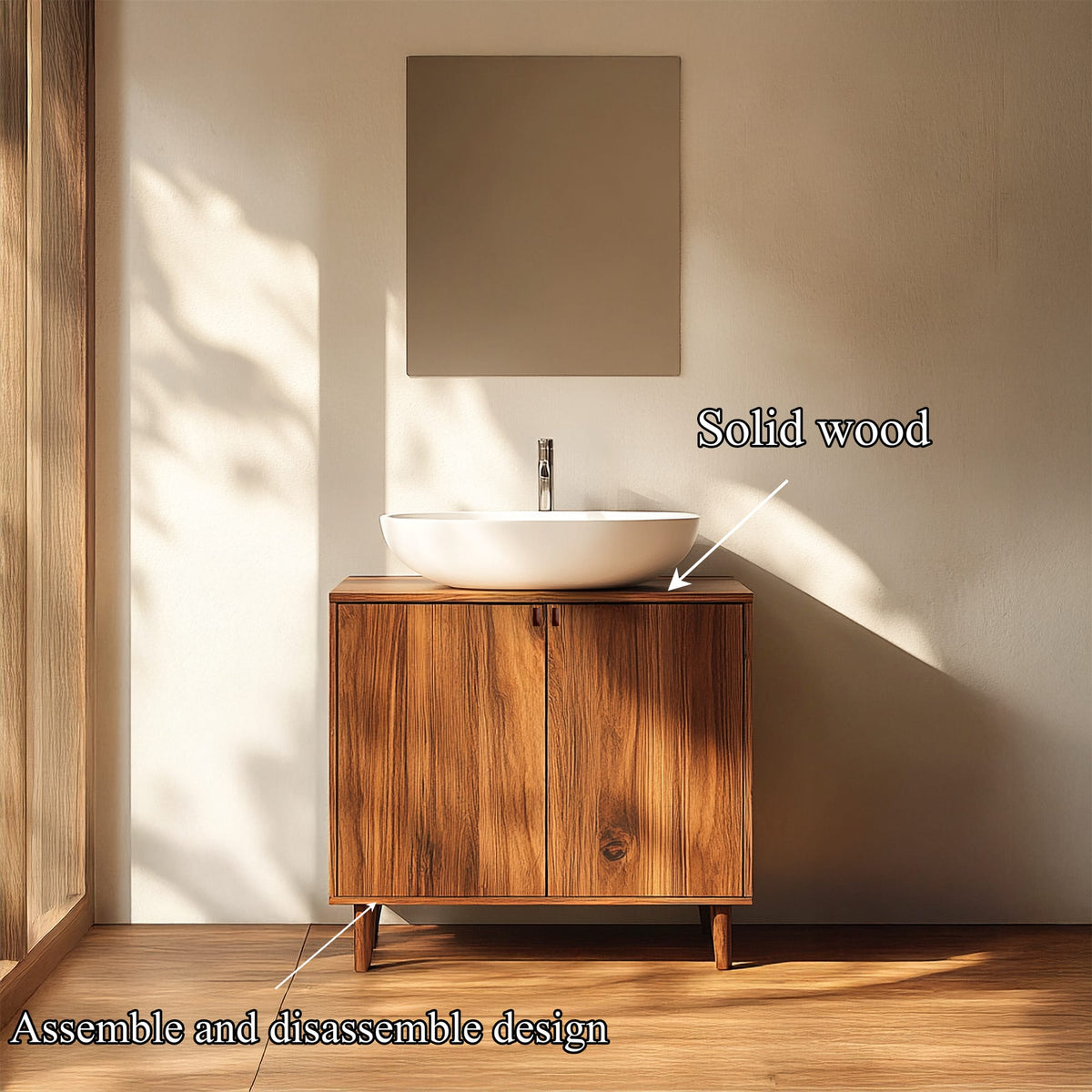 Freestanding Mid Century Vanity