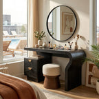 Minimal Modern Makeup Vanity