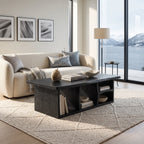 Organic Modern Storage Coffee Table Beach House, solid wood, built to order, view 3