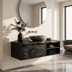 Contemporary Bath Cabinet Elegant Master Bathroom, solid wood, built to order