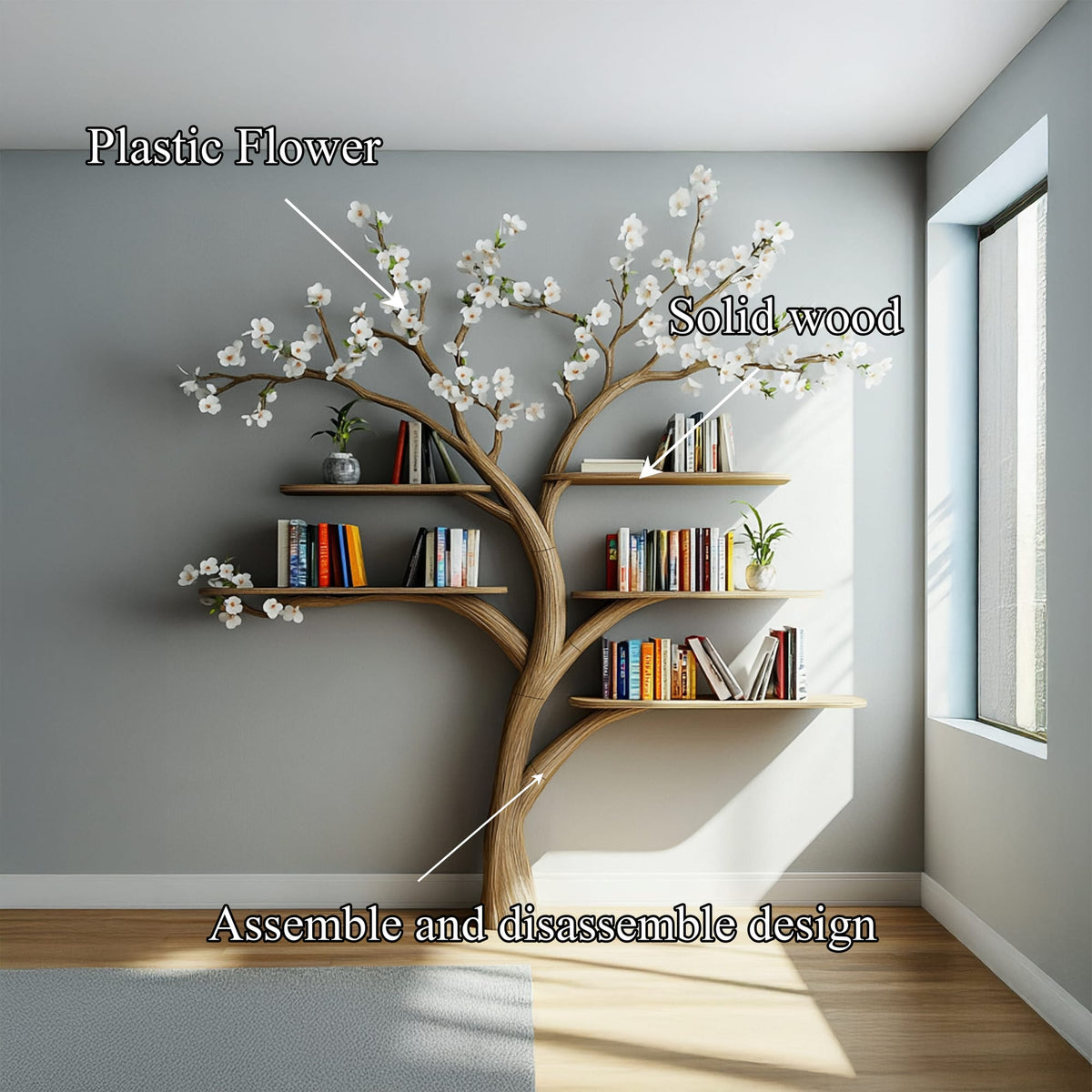Tree Wall Floating Shelf