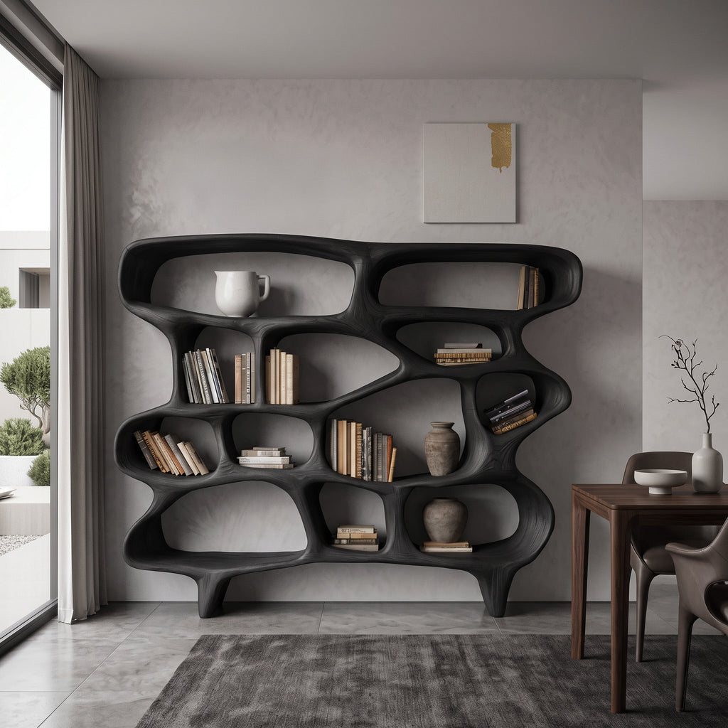 Organic Sculptural Open Bookshelf