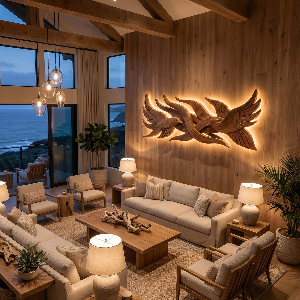 Sculptural Landing Wall Art