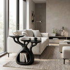 Japandi Multi Level Side Table Lakeside Living Room, solid wood, built to order