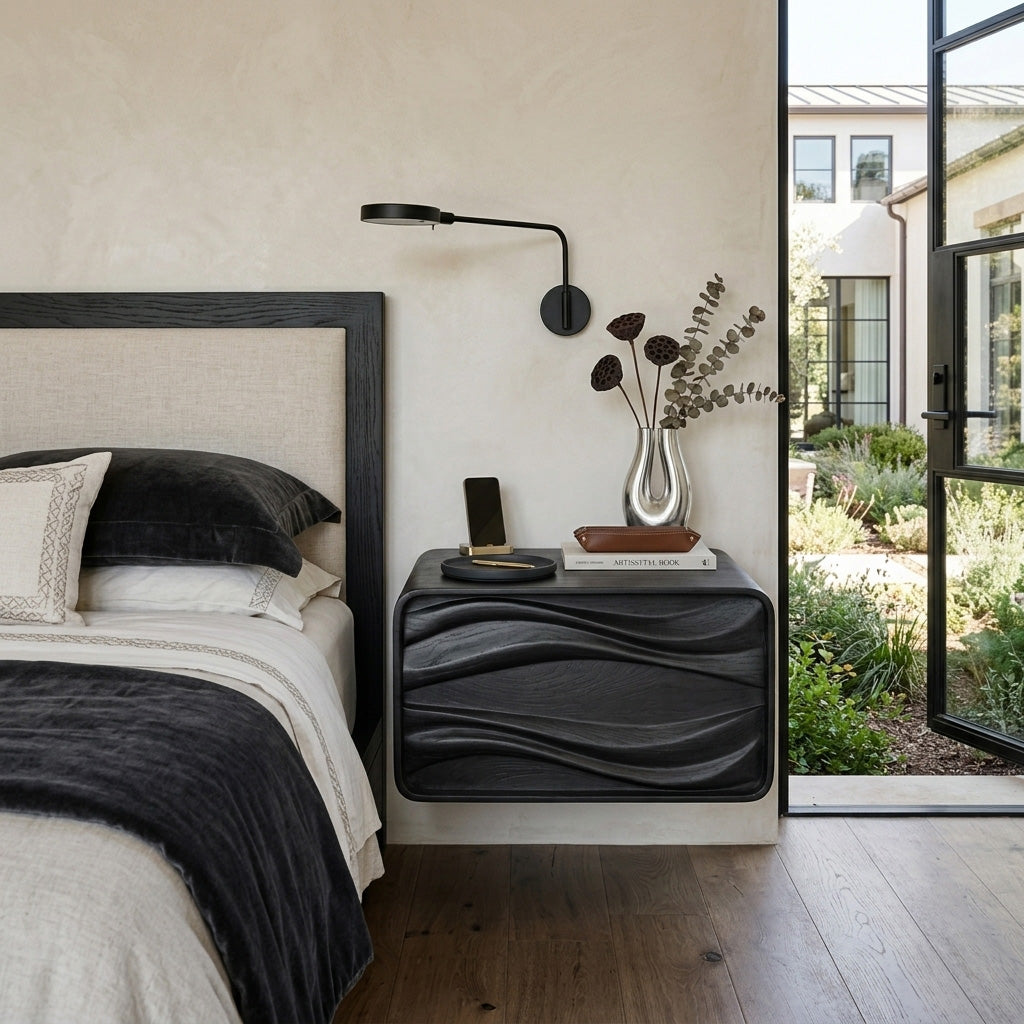Sculptural Mount Nightstand
