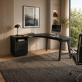 Organic Executive Desk Bedroom Workspace, solid wood, built to order, view 4