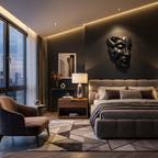 Face Wall Art with Sculptural Form, solid wood, built to order, view 4