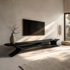 Sculptural TV Stand, solid wood, built to order, view 4