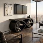 Designer Media Unit Contemporary Home Décor, solid wood, built to order