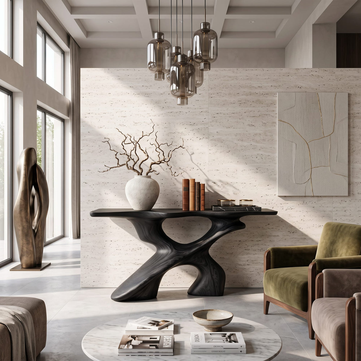 Solid Hallway Console Table