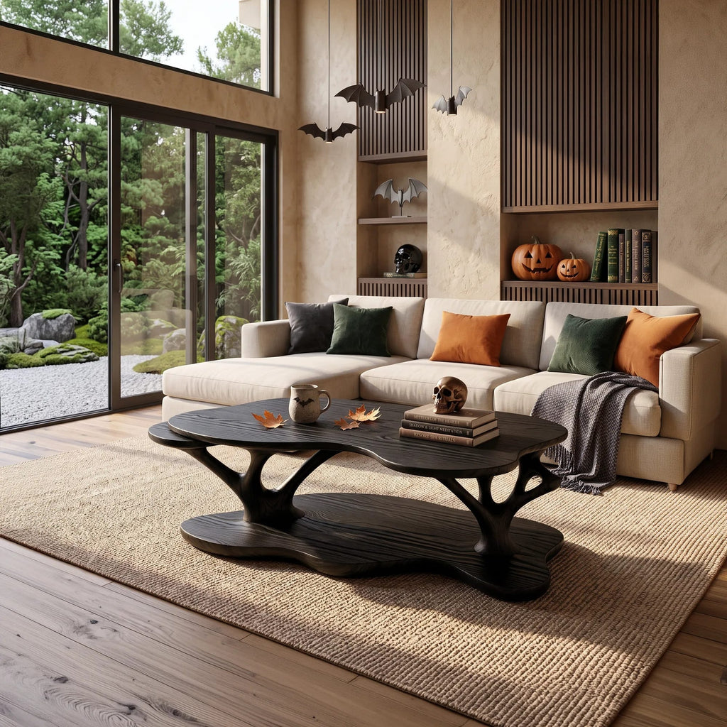 Organic Branch Base Table, solid wood, built to order