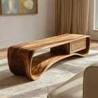 Handcrafted Coffee Table Compact Design, solid wood, built to order