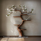 Solid Nature-inspired Tree Bookshelf