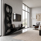 Sculptural Floating Entertainment TV Cabinet