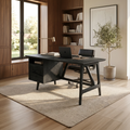 Live Edge Executive Desk Coastal Workspace, solid wood, built to order, view 4