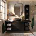 Organic Modern Nutcracker Bathroom Vanity Wellness Room, solid wood, built to order, view 4