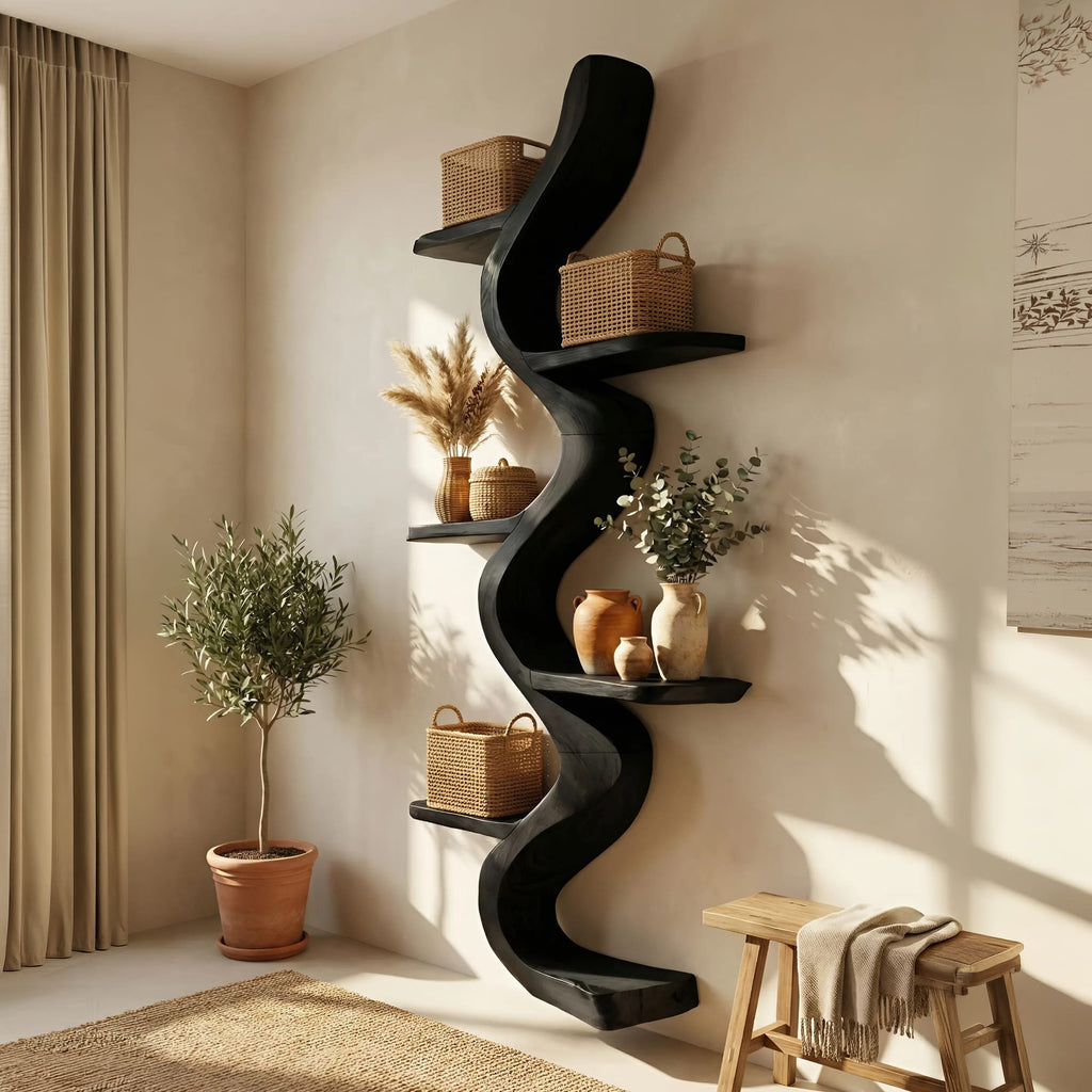 Minimal Hooks Wall Shelf