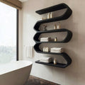 Organic Natural Bathroom Shelf for Spa Style, solid wood, built to order, view 4