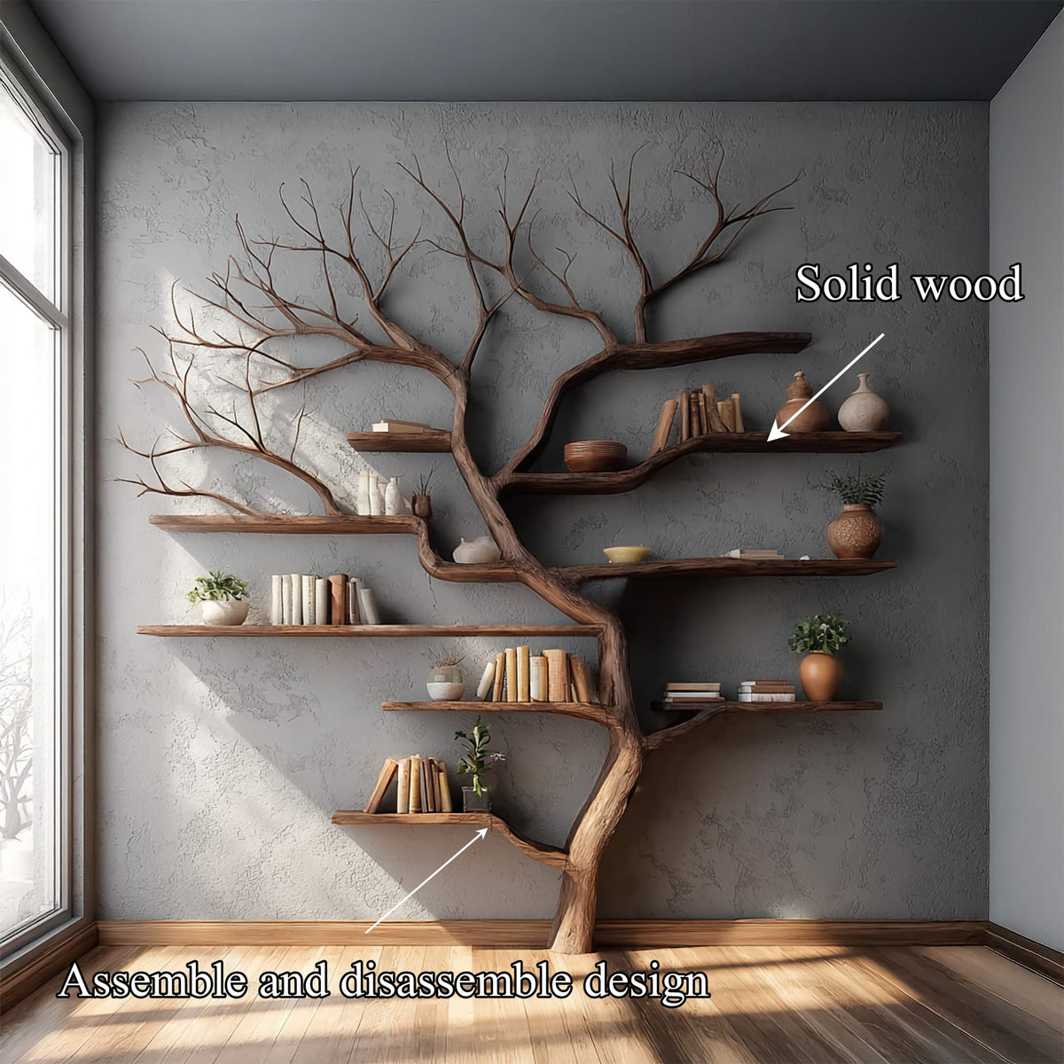 Branch Wall Bookshelf
