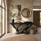 Modern Infinity Console Table Residence, solid wood, built to order, view 4