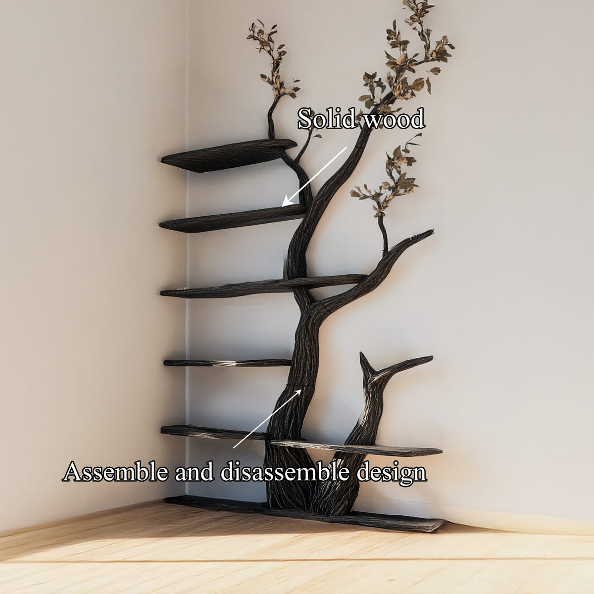 Modern Solid Creative Tree Bookshelf
