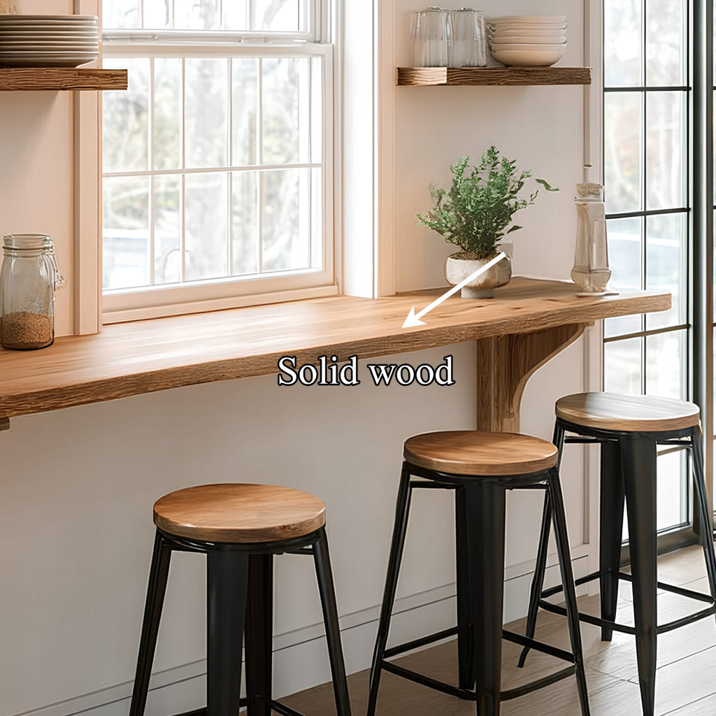 Wall Bar Table Solid Style Gift, solid wood, built to order