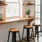Wall Bar Table Solid Style Gift, solid wood, built to order