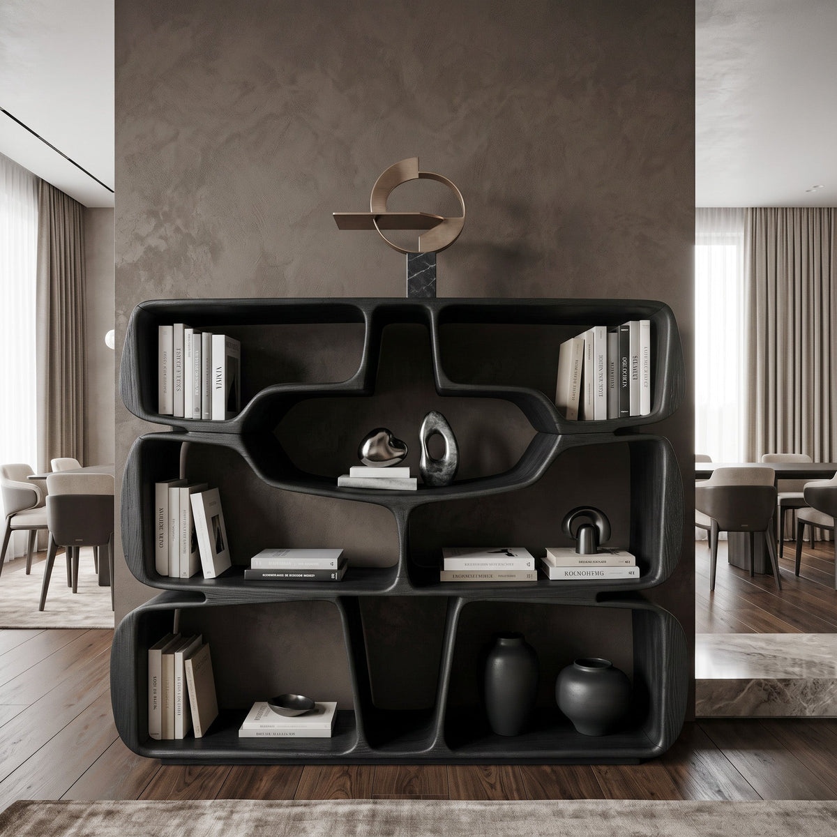 Sculptural Curves Bookshelf