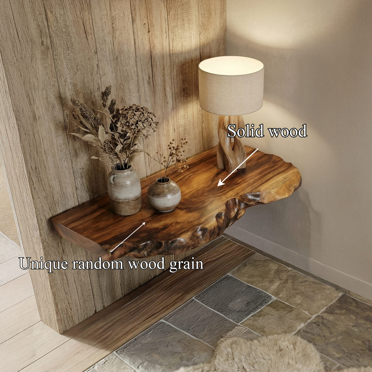 Solid Kitchen Floating Shelf