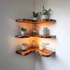 Live Edge Decorative Wall Shelf