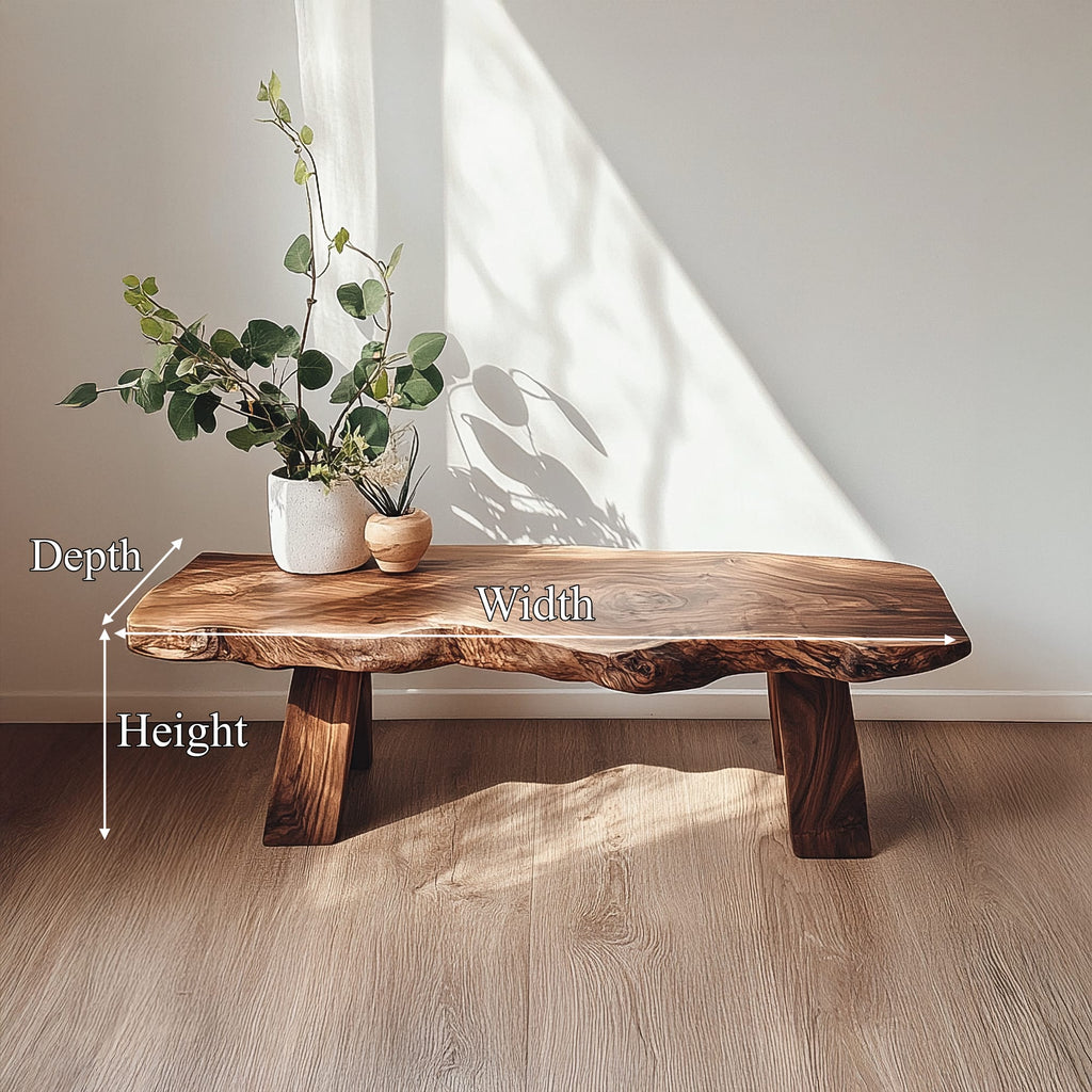 Live Edge Solid Accent Bench