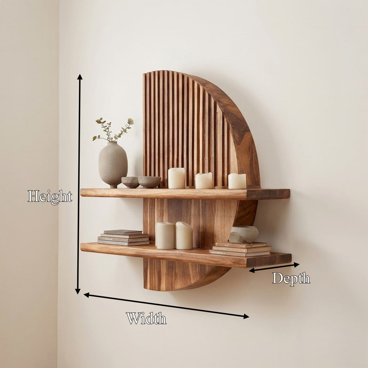 Floating Entryway Bookshelf