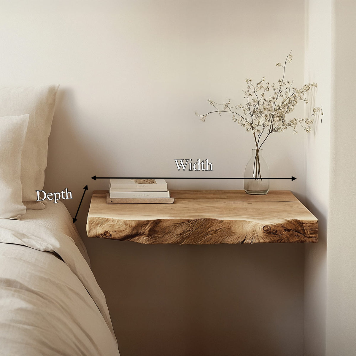 Floating Small Nightstand